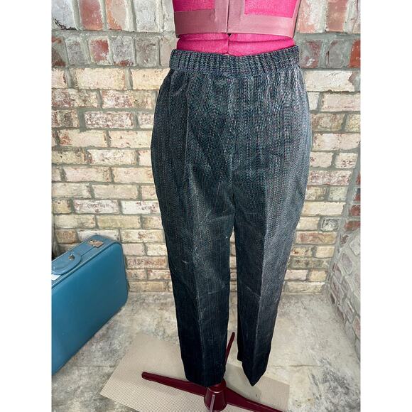 Pants corduroy pleat front brown red green NWT - Picture 7 of 9